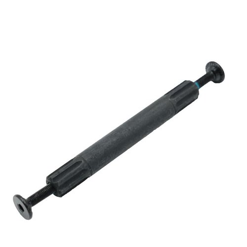 HOUXHYSE Cranks Parts BMX Crank axle CrMo 19mm 8T 150mm Long incl. 2 axle Bolts 8 Spline Spindle & Bolts for 19mm Bottom Bracket Black