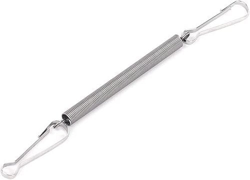 2 Clips Stainless Steel 3.1 Inch Silver Replacement Springs with Spring Fastening Water Drinking Bottle Medical Compression Garments for Rabbit Hamster Water Bottle Spring Clip, Rabbit Water Bottle