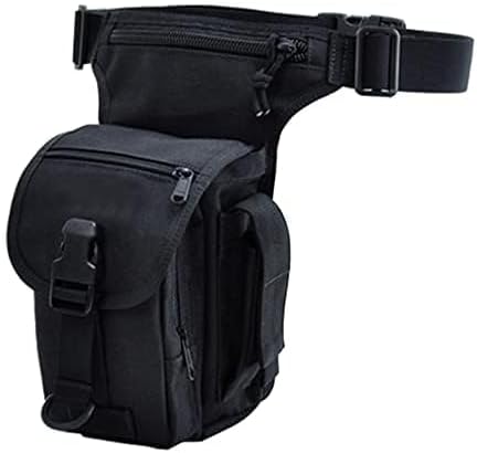 Nylon Drop Leg Bag Hiking Waist Pack for Men Women Tactical Motorcycle Bike Cycling Riding Travel Outdoor Sports Fanny Pouch