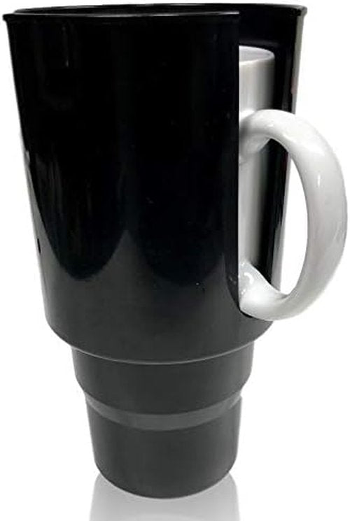 Hydro Cup - Car Cup Holder Adapter for Hydro Flasks (32/40 Ounce), Nalgenes (32/48 Ounce), Yeti Ramblers (36 Ounce), Klean Kanteens (32/40 Ounce), and Other Large Bottles