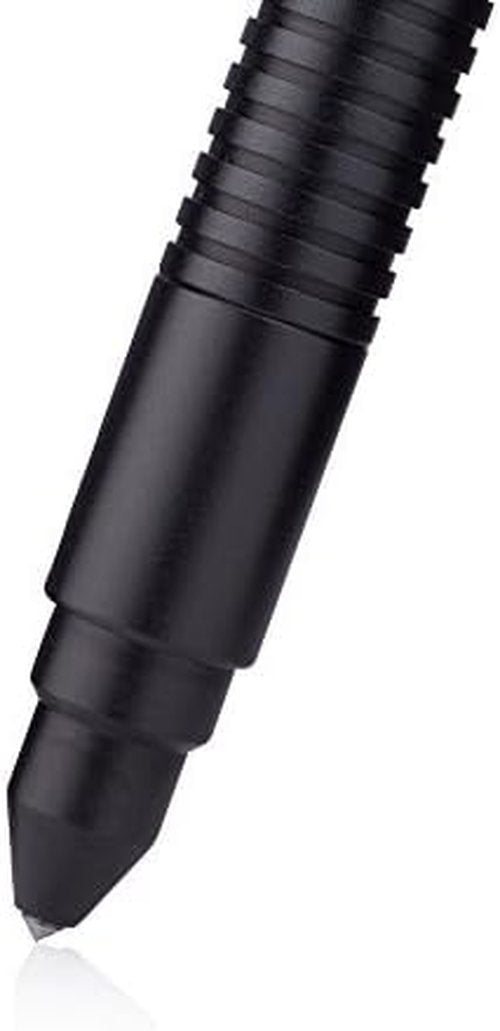 Chaos Ready Tactical Pen - EDC Pen with Pen Light, Window Breaker, DNA Catcher, Aircraft Aluminum, Police Gear, Discreet Black w/Gift Box