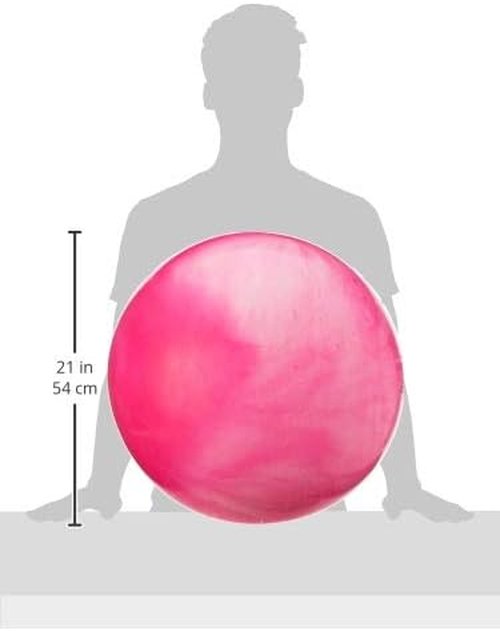 Black Mountain Products 2000lbs Static Strength Multi Colored Stability Ball