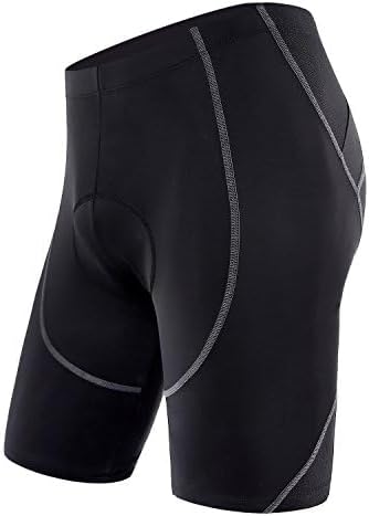Sportneer Padded Bike Shorts for Men - 4D Padding Mens Bicycle Cycling Biking Clothing Shorts, Breathable and Absorbent