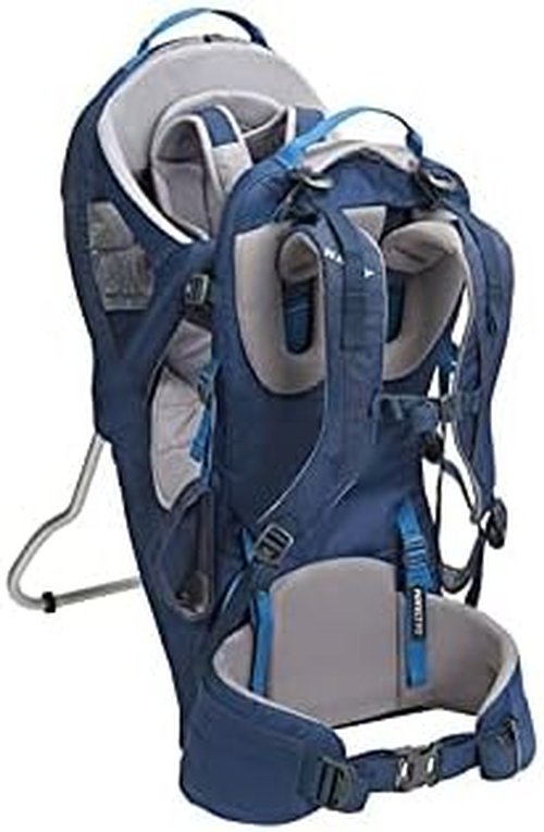Kelty Journey PerfectFit Child Carrier Backpack, Adjustable Suspension with Hipbelt, 5 Point Safety Harness, Large Zippered Mesh Pockets (Dark Shadow)