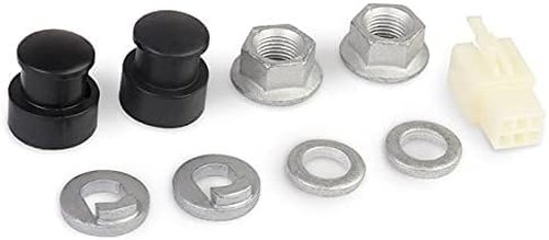 WsjiaboFux 1 Set E-Bike Hub Motor Axle E-Bike Electric Bicycle Hub Motor Axle M12 Front Lock Nut/Lock Washer / /Nut Cover with 12mm Shaft Hubs Wheels and Accessories