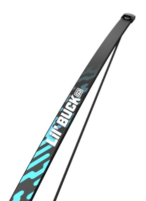 Barnett Lil' Buck Youth Bow - Youth Bow and Arrow Set for Kids, Ages 5-8, 12lb Draw Weight, 17in Draw Length, Ambidextrous Riser, Soft Touch Grip, Finger Rollers, Includes 2 Arrows, Blue