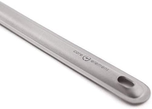 Core Element Titanium 8.5" Long Handle Spoon with Polished Bowl