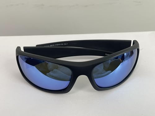 Bloomoak Super Dark Lens Black Polarized Sunglasses | Wrap Around Sport Sunglasses Unisex | UV400 | CAT 4 | For Photophobia