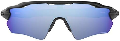 Oakley Radar EV Path Sunglasses (Matte Black Frame/Deep Prizm Water Polarized Lens) with Lens Cleaning Kit (Black)