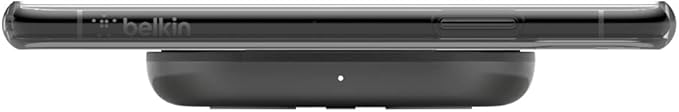 Belkin Quick Charge Wireless Charging Pad - 10W Qi-Certified Charger Pad for Apple iPhone, Samsung Galaxy, Pixel, Airpods Pro & More, Charge While Listening to Music, Streaming Videos - Black (No PSU)