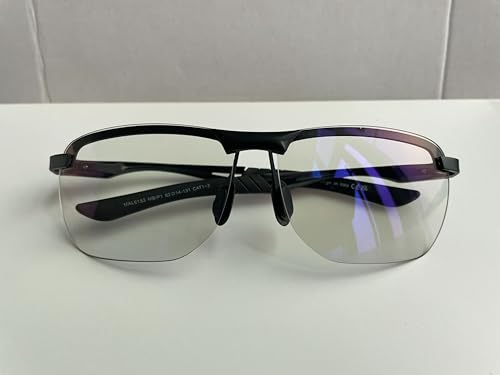 Bloomoak Men's Driving Photochromic Sunglasses Polarized Sunglasses Sports Eyewear Fishing Golf Goggles for UV400 Eyes Protection Ultra Light AL-MG