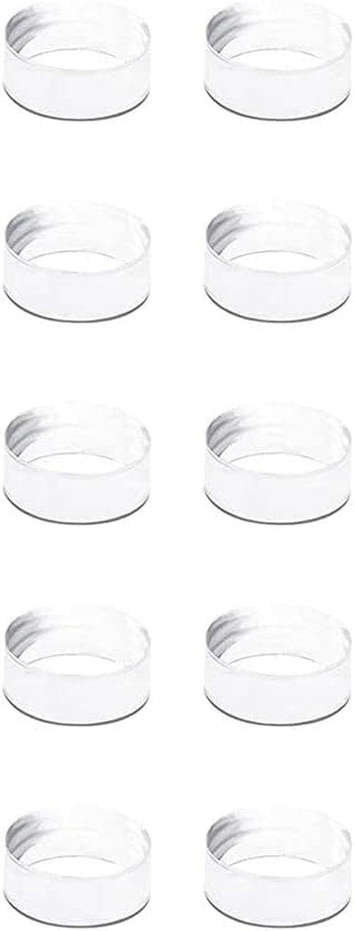 10Pcs Acrylic Display Stand Clear Ring Baseball Stands Round Display Stand for Golf Ball, Baseball, Softball, Tennis Ball, Spheres, Marbles, Collections, Memorabilia Display and Storage( Small )