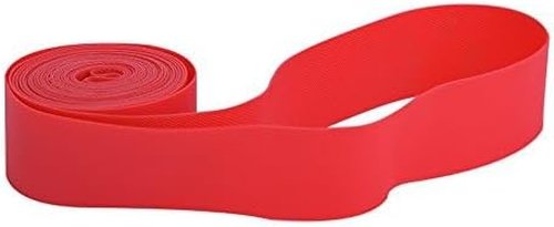 Dilwe Tire Liners, PVC Red Rim Strip Rim Tape Fits 20inch 24inch 26inch 700C Riding Wheels(24inch)