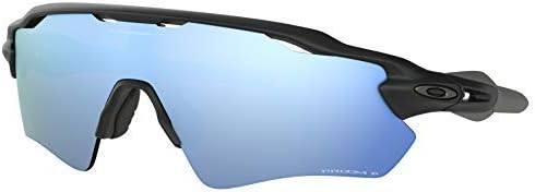 Oakley Radar EV Path Sunglasses (Matte Black Frame/Deep Prizm Water Polarized Lens) with Lens Cleaning Kit (Black)