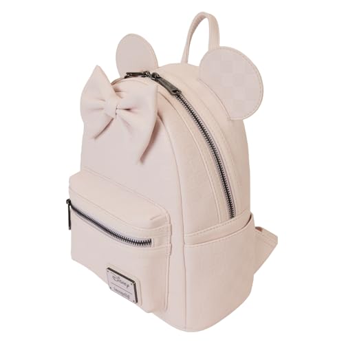 Loungefly Minnie Mouse Checkered Texture Mini Backpack