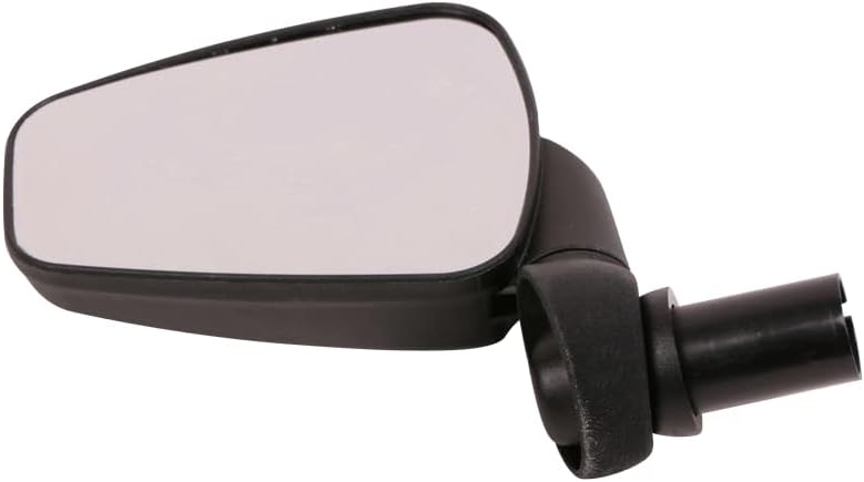 Zefal Dooback 2 Left Bike Mirror – 56 cm2 Chrome ABS Convex Mirror, Foldable, 3D Adjustable, 8-Notch Positioning – For Straight & Curved Bar Ends, eBike Compatible – 76g