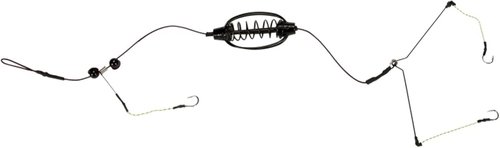 Carp Fishing Feeder Baits Cage Equipment,Spring Fish Feeder with Holder Carp Fishing, Inline Methods Tackle Baits Cage Hook Rigs Set Sinkers Weights