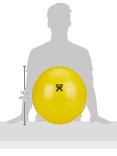 Rolyan Energizing Exercising Balls, Yellow, 17 3/4"