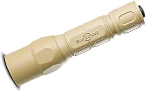 SureFire G2X Pro 600 Lumen Tactical EDC Flashlight Bundle with 2 Extra CR123A Batteries and Lightjunction Battery Case (Tan)