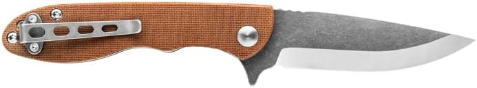 TOPS Knives Mini Scandi Folder 4.0- Tumble Finish Blade Finish
