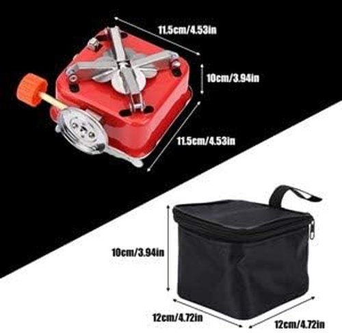 Camping Stove TOPINCN Portable Mini Outdoor Folding Metal Camping Gas Stove Windproof Furnace Backpacking Hiking
