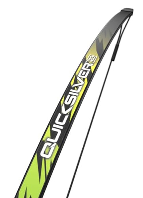 Barnett Quicksilver Youth Bow and Arrow Set for Kids 7-12 Years Old - 15-22in Draw Length, 28lb Draw Weight, Ambidextrous Handle with Adjustable Fiber Optic Sight, Includes Two Arrows, Green