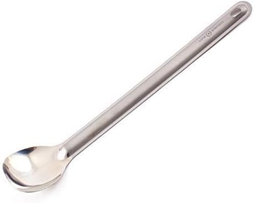 Core Element Titanium 8.5" Long Handle Spoon with Polished Bowl