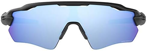 Oakley Radar EV Path Sunglasses (Matte Black Frame/Deep Prizm Water Polarized Lens) with Lens Cleaning Kit (Black)