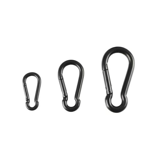 XMJAS-FURN Stainless Steel Spring Snap Hook Carabiner Heavy Duty Carabiner 304 Stainless Steel Carabiner for Keys (8 Pieces, 3.16 Inch)