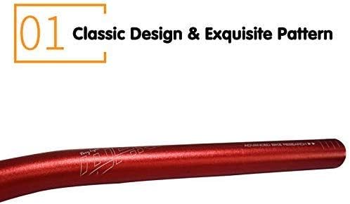 Wake Bicycle Handlebars 31.8 mm Mountain Bike Handlebar 720mm/780mm Aluminium Alloy MTB Handlebar Bicycle Riser Bars Extra Long Bicycle Handlebars for Downhill Cycling Racing