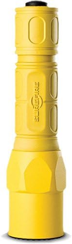 SureFire G2X Pro 600 Lumen Tactical EDC Flashlight Bundle with 4 Extra Surefire CR123A Batteries and Lightjunction Battery Case (Yellow)
