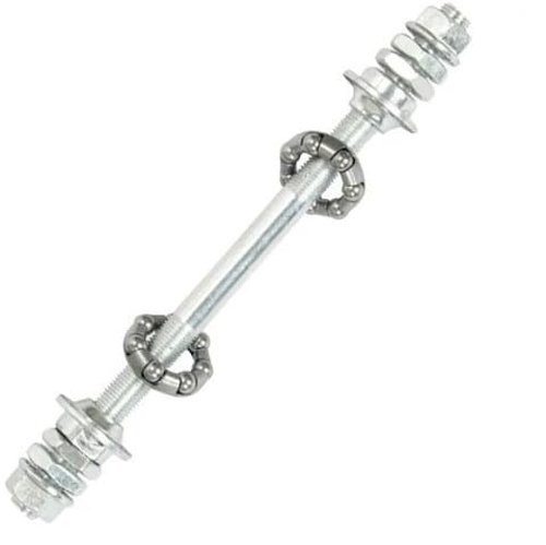 6.89 inch Bike Rear Axle Bearings, Silver, High Strength, Lightweight, Simple Installation, Replacement Wheel Hub Axle, General Purpose