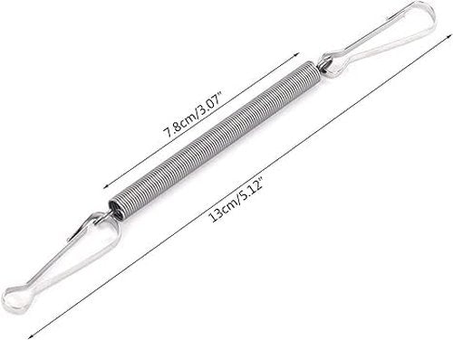 2 Clips Stainless Steel 3.1 Inch Silver Replacement Springs with Spring Fastening Water Drinking Bottle Medical Compression Garments for Rabbit Hamster Water Bottle Spring Clip, Rabbit Water Bottle