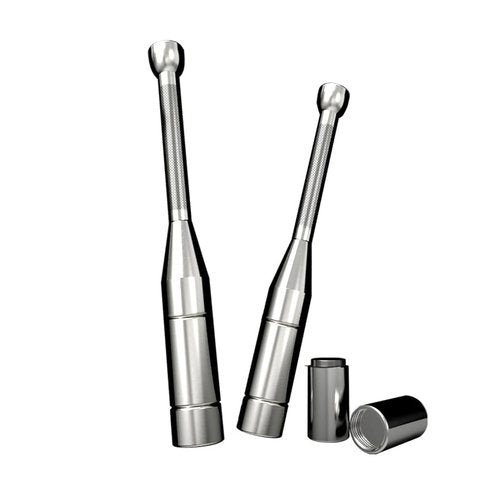 Sufeasdf Gym Core Hammer Club Bell Silver Steel Club Bell Pure Steel Adjustable Fitness Fat Loss Exercise Equipment (8—14KG)