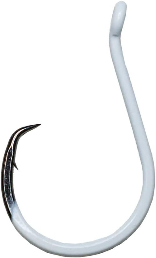 BKK Offset Heavy Circle Glow Hook | 2X | Glow in The Dark | Needle Point