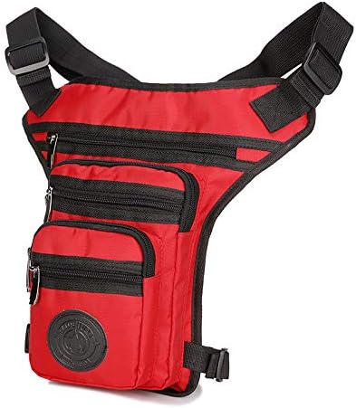 Nylon Drop Leg Bag Hiking Waist Pack for Men Women Tactical Motorcycle Bike Cycling Riding Travel Outdoor Sports Fanny Pouch
