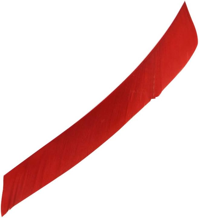 ZSHJGJR 50 Pack Archery Arrow Spiral Twist Wrap Full Length Feathers Left Wing Feathers Fletches Fletching (8-11inch) for Flu-Flu Arrows