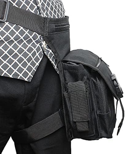 Nylon Drop Leg Bag Hiking Waist Pack for Men Women Tactical Motorcycle Bike Cycling Riding Travel Outdoor Sports Fanny Pouch