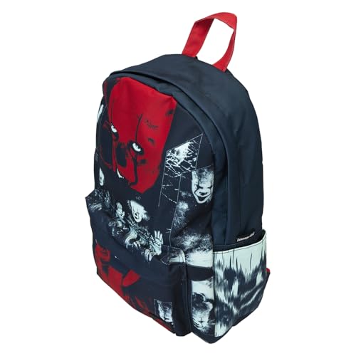 Loungefly Warner Brothers It Pennywise I Heart Horror Nylon Full-Size Backpack