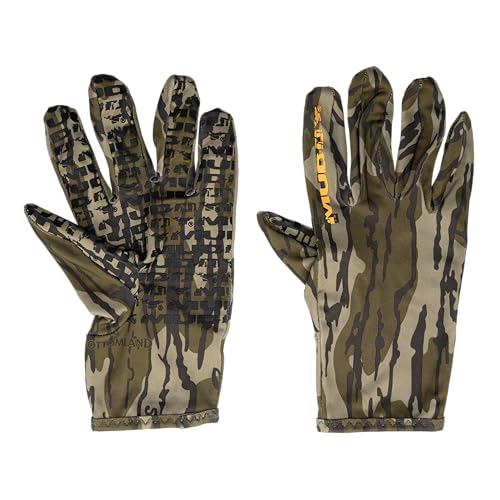 Muddy Outdoors Men's TRX Lightweight Gloves Mossy Oak Bottomland Large