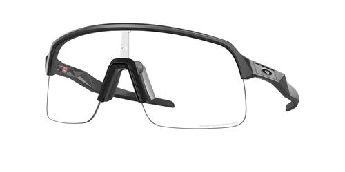OAKLEY Sutro Lite (a) OO9463A 946318 39MM Matte Carbon/Clear to Black Iridium Photochromic Shield Sunglasses for Men for Women+ Bundle Accessory Leash Kit, Microfiber Pouch