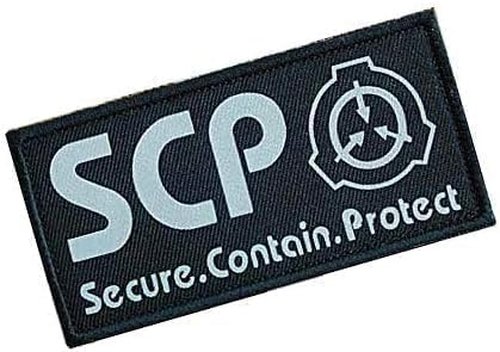Black SCP Foundation Special Containment Procedures Foundation Logo Military Hook Loop Tactics Morale Luminous Patch, Tactical Bag Accessories, Tactical Bags and Packs, Tactical and Personal Defense