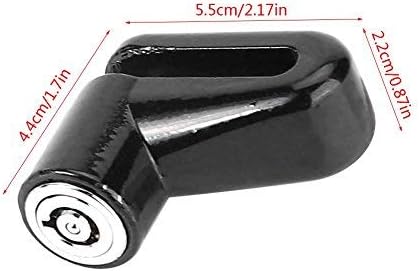 Tbest Disc Brake Lock Mini Anti-Theft Wheel Security Lock with Plastic Frame & Keys for Mountain Road MTB Bike Cycling Rotor Disc Brake Wheel Lock 3 Colors