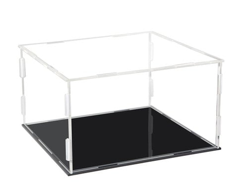 Hat Display Case Baseball Football Cap Display Case Stand Holder Clear Acrylic Box Square UV Protection Protection Storage Cover