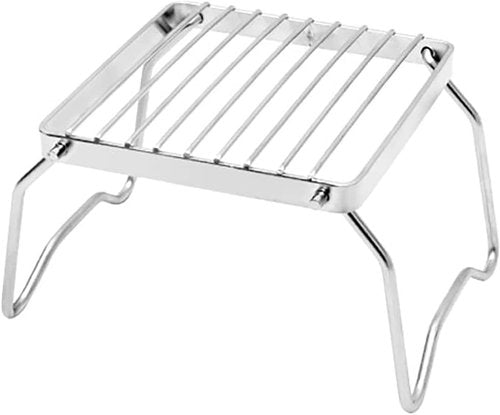 Portable Folding Campfire/Camping Grills,Heavy-Duty 304 Stainless Steel Grates, with Carrying Bags, for Camping, Picnics, Fire Pit Cooking, Outdoor Adventures