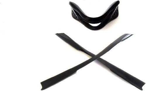 Galaxy Nose Pad + Ear Socks Rubber Kits For Oakley M2 Frame Sunglasses Black Color