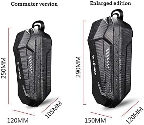 WILD MAN Hard Shell Waterproof Scooter Storage Bag for Scooters Folding Bike (2L)