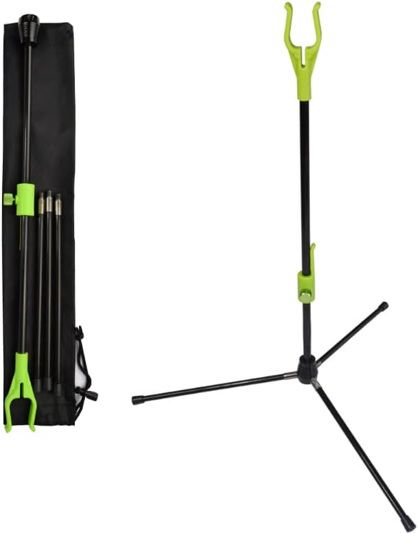 YLS Archery Bow Stand Recurve Bow Compound Bow Stand Rack Holder Legs 18.9" Height