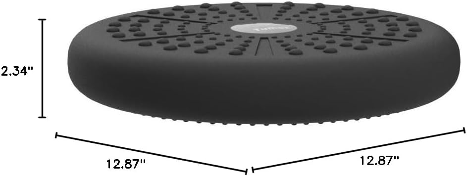 Tumaz Wobble Cushion - Wiggle Seat to Improve Sitting Posture & Stay Focused for Sensory Kids, Balance Disc to Core Strength & Flexible Seating [Extra Thick Balance Board, Pump Included Wobble Board]