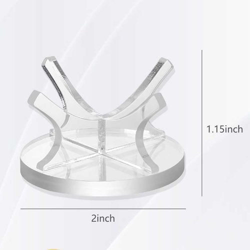 Dgwerko 3 Pack Golf Ball Softball Display Case, Ball Stand Holder Sport Ball Display Rack Memorabilia Softball Display Case, Clear Small Baseball Holder Display Case